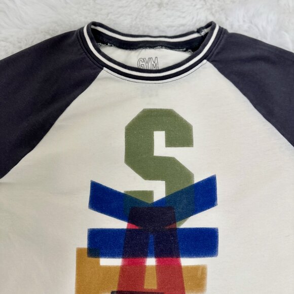 Gymboree boys’ long-sleeve raglan shirt featuring a fun and colorful “SKATE” - Picture 3 of 8